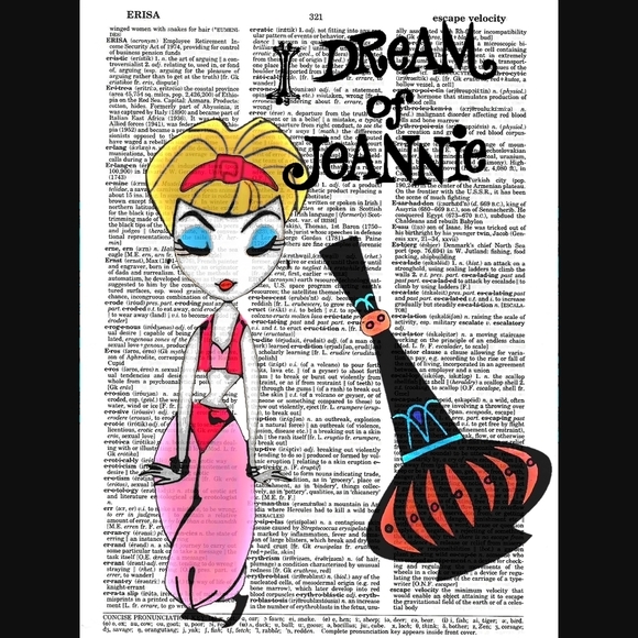 I Dream of Jeannie Dictionary Art Print - Picture 1 of 4